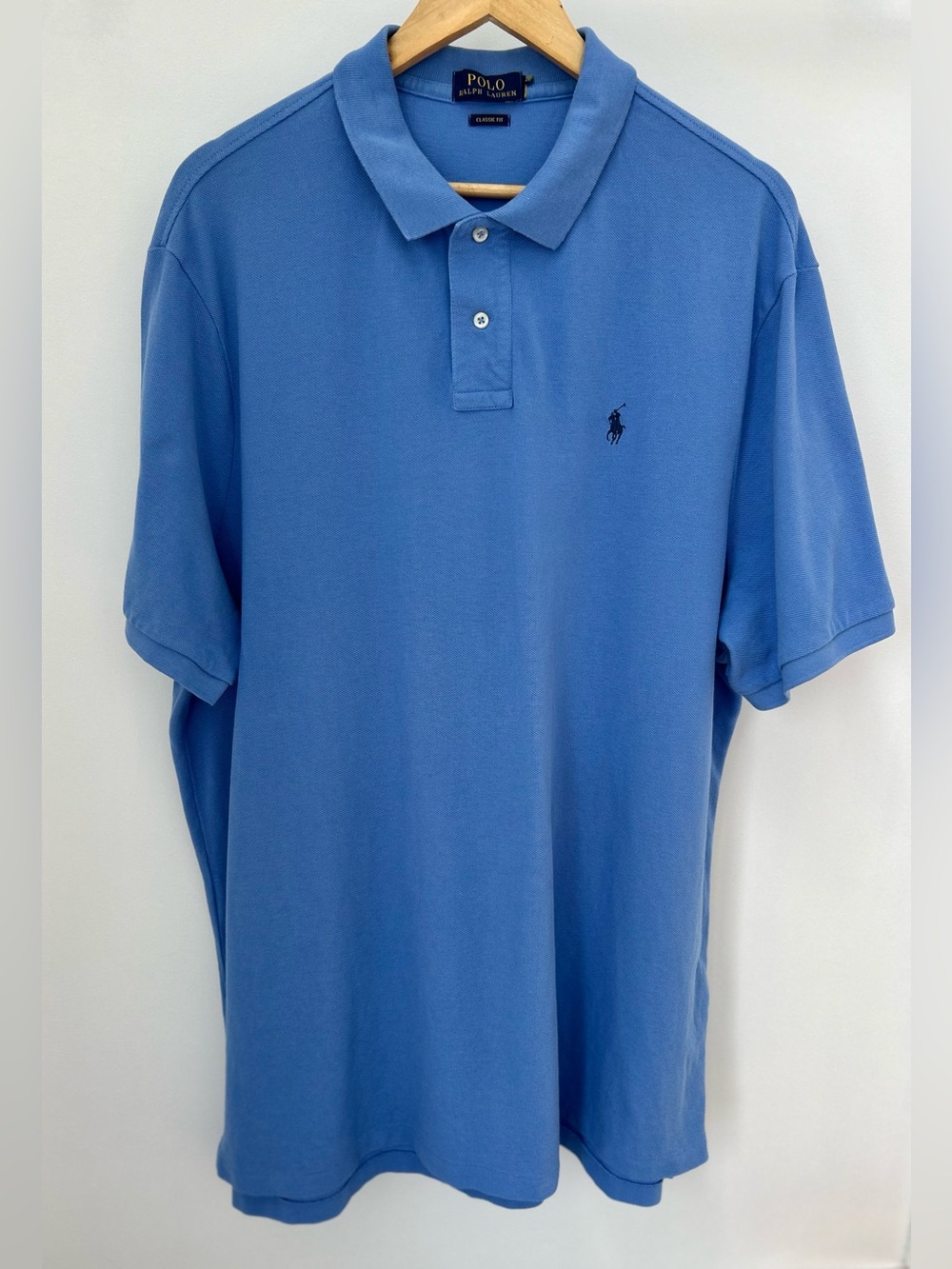 Polo Ralph Lauren Blue Classic Fit Polo Shirt Big & Tall Embroidered Pony